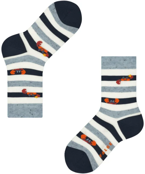 Crab Stripe Kinder Socken