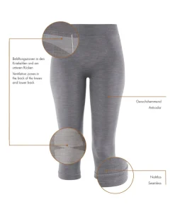 Damen 3/4 Tights Wool-Tech