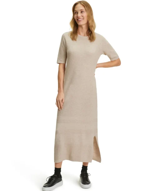 Damen Kleid Rundhals