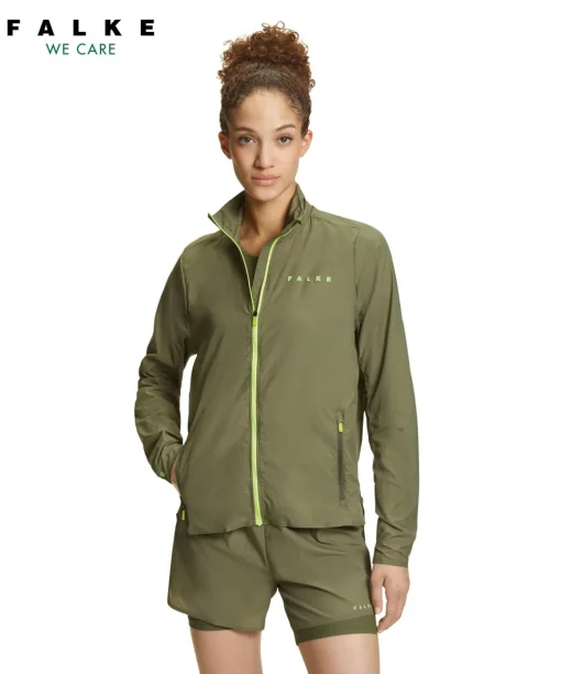 Damen Running Jacke Stehkragen,Kapuze