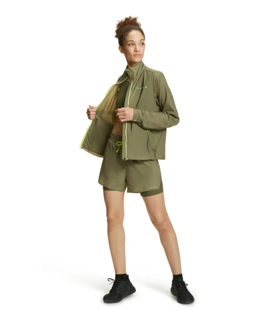 Damen Running Jacke Stehkragen,Kapuze