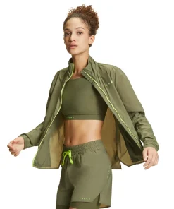 Damen Running Jacke Stehkragen,Kapuze