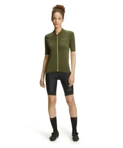 Damen T-Shirt Collegekragen