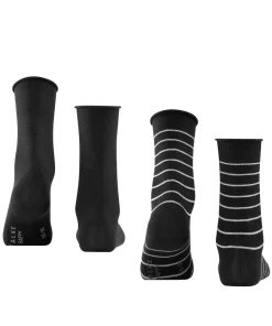 Happy Stripe 2-Pack Damen Socken
