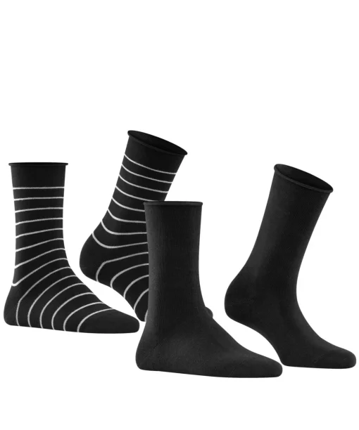 Happy Stripe 2-Pack Damen Socken