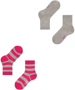 Happy Stripe 2-Pack Kinder Socken