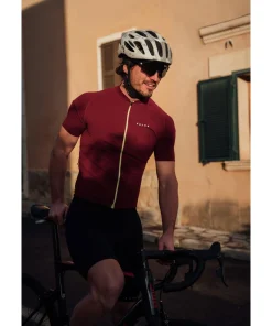 Herren Biking T-Shirt Collegekragen