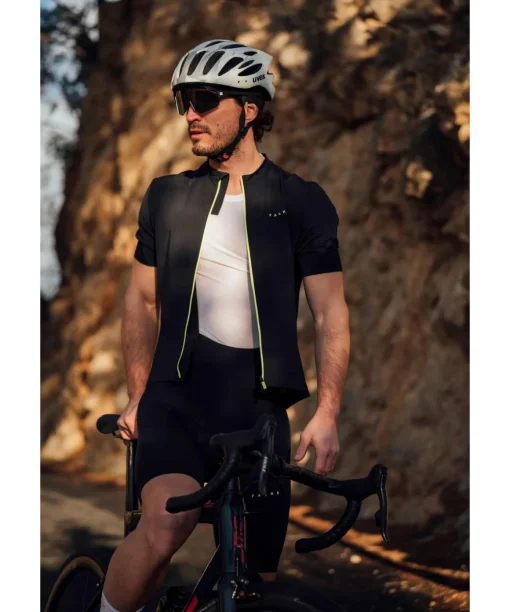 Herren Biking T-Shirt Stehkragen