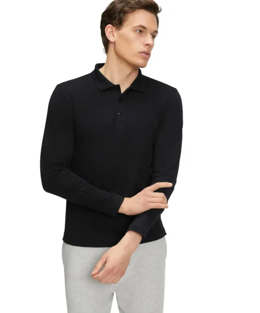 Herren Langarmshirt Polo