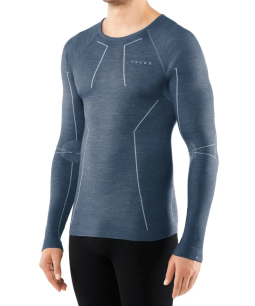 Herren Langarmshirt Wool-Tech
