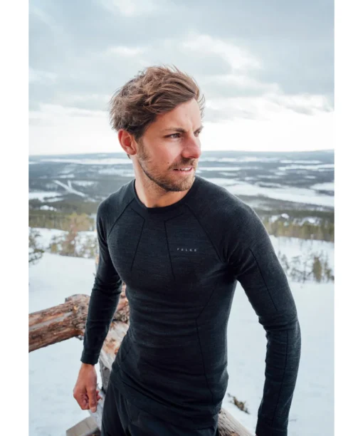 Herren Langarmshirt Wool-Tech
