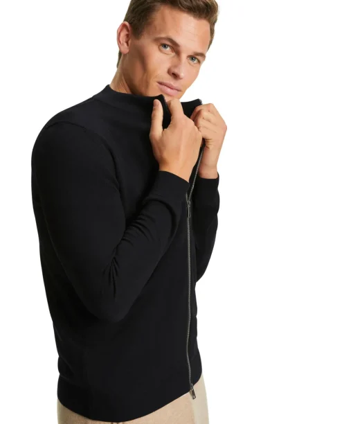 Herren Zip-Jacke Stehkragen