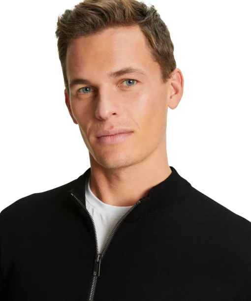Herren Zip-Jacke Stehkragen