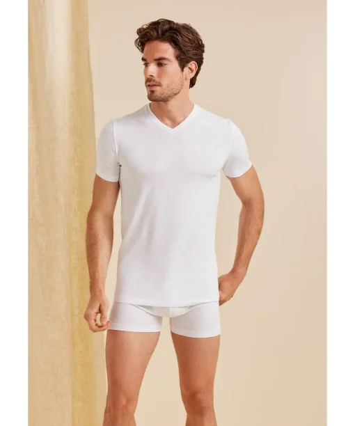 2-Pack Herren T-Shirt V-Ausschnitt Daily Comfort